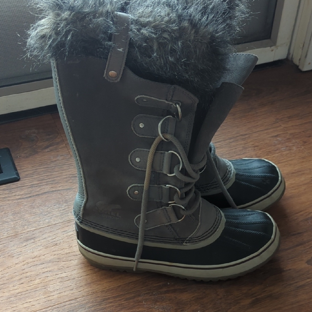 Sorel Joan Of Arctic Boot Snow Gray Size 10